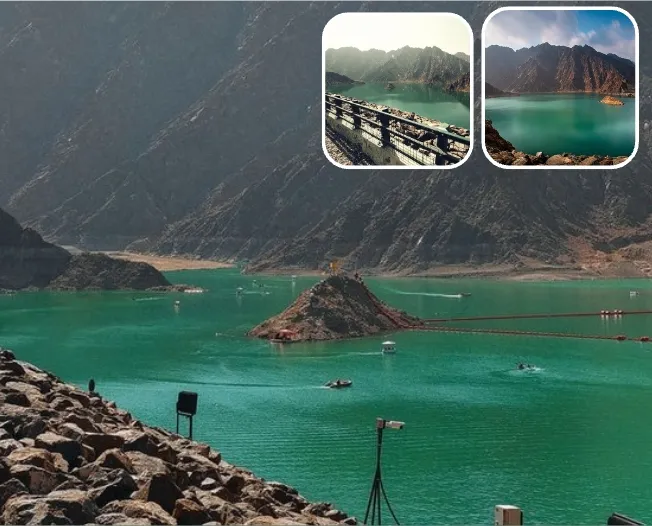 Hatta Dam crystal clear water view